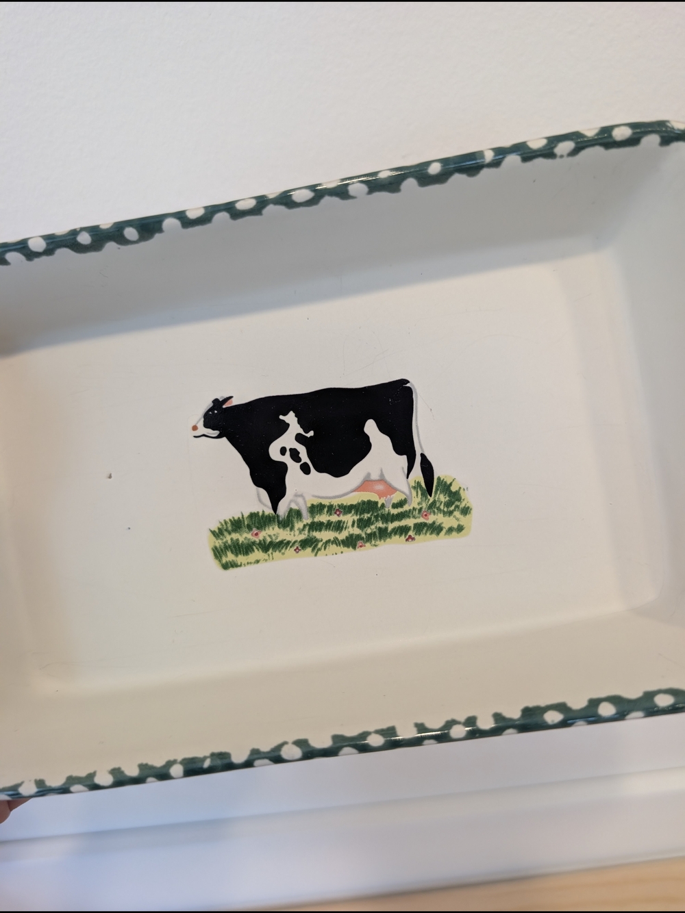 Vintage Crystolware Cow Dish — Farmhouse Cottagecore Decor - Picture 8 of 13